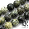 Tumbled beads in the shape of balls made of natural mineral serpentine with a diameter of 6 mm with a hole for a thread with a diameter of 1 mm. The beads are absolutely natural, without any coloring.Country of origin ChinaTHE PRICE IS FOR 1 PCS.