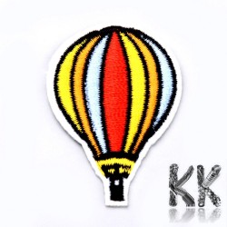 Nažehlovací obrázková výšivka -Létající balón- 54 x 38 x 1.5 mm