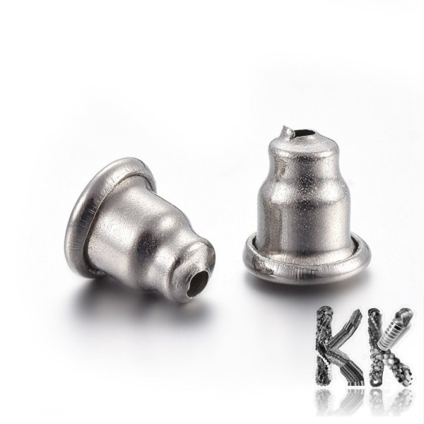 304 Stainless steel earring stop - 5.5 x 5 mm