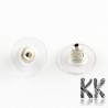 304 Stainless steel earring stop with plastic target - Ø 11.5 x 6 mm (1 pair)