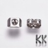 304 Stainless steel earring stop - 6 x 4.5 x 3.5 mm