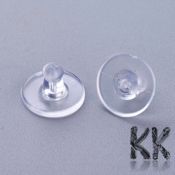 Silicone earring stop - 6 x 10 mm