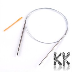 Knitting needles on steel wire 800 x 3 mm