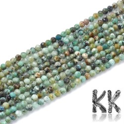 Natural African turquoise - Ø 2 mm - cut ball