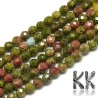 Tumbled round beads made of natural mineral unakite with a diameter of 3-3.5 mm and a hole for a thread with a diameter of 0.3 mm. The beads are absolutely natural without any dye.
Country of origin Brazil
THE PRICE IS FOR 1 PCS.