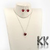 Valentýnský srdíčkový set - náhrdelník + náušnice