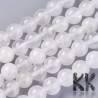Tumbled round beads made of natural mineral quartz in a white colored variety with a diameter of 8 mm with a hole for a thread with a diameter of 1 mm. The beads are completely natural without any dye.
Country of origin of England
THE PRICE IS FOR 1 PCS.