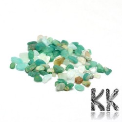Natural amazonite - fragments - not drilled - 2 - 8 x 2 - 4 mm (decorative crumb) weight 1 g (approx. From 16 to 25 pcs)