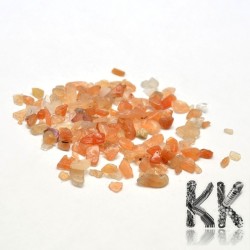 Přírodní červený avanturín - zlomky - nevrtané- 2 - 8 x 2 - 4 mm ( dekorativní drť) váha 1 g ( cca od 16 do 25 ks)