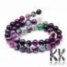 Striped agate - colored ball - ∅ 8 mm