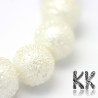 Matné skleněné voskované perly - Ø 8 mm - kuličky