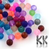 Frosted glass beads - colored balls - Ø 8 mm - 25 g (approx. 35 pcs)