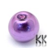 Skleněné voskované perly - náhodný barvený mix - Ø 8 mm - 25 g (cca 38 ks)