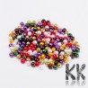 Glass waxed pearls - brightly colored mix - Ø 4 mm - advantageous package 400 pcs