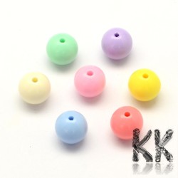 Acrylic beads - opaque pastel ball - Ø 8 mm- quantity 10 g (approx. 34 pcs)