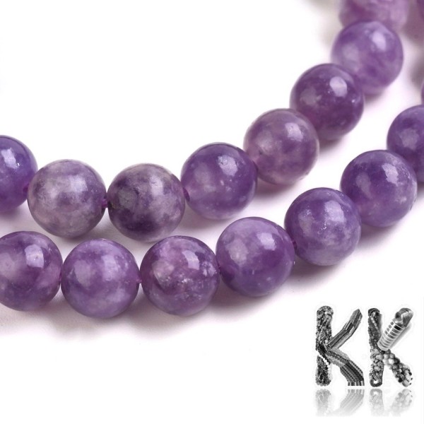 Natural purple mica - ∅ 6.5 mm - balls