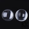 Glass semicircular clear lens with a diameter of 50 mm and a height of 12 mm with a flat underside. It is suitable for gluing into a bed of appropriate dimensions or as the basis of a larger piece of jewelry to sew around.
THE PRICE IS FOR 1 PCS.