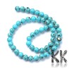 Synthetic turquoise with mother-of-pearl - Ø 6 mm - colored balls