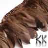 Colored goose feathers - 100-180 x 38-62mm - price for 1 cm of sewn feathers (1-2 pcs)