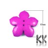 Akrylové knoflíky - květina - Ø 40 x 7 mm - náhodný mix barev - množství 10 g (cca 2,5 ks)