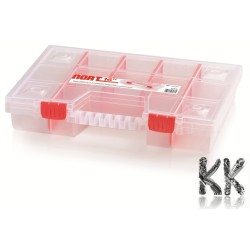 Professional plastic organizer with 14 compartments - 390 x 290 x 65 mm