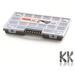 Professional plastic organizer with 22 compartments - 290 x 195 x 35 mm