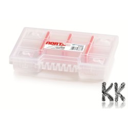 Professional plastic organizer with 10 compartments - 195 x 155 x 35 mm