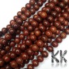 Genuine red sandalwood beads with a diameter of 6 mm and a hole for a thread with a diameter of 1-1.5 mm. The beads are absolutely natural, without any dye and have their typical scent of red sandalwood. The beads have a very high quality thanks to perfect processing and storage, which preserves their completely natural character.
Country of origin: India
THE PRICE IS FOR 1 PIECE.