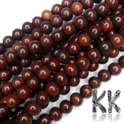 Red sandalwood beads - Ø 10 mm - ball