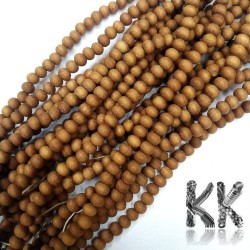 White sandalwood beads - Ø 4 mm - ball