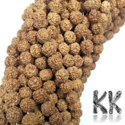 Rudraksha přírodní korálky - Ø 8 mm
