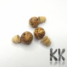 Bodhi beads - ∅ 10 x 18.5 mm - trifoliate and guru bead
