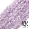 Tumbled round beads in the shape of small chips made of natural mineral amethyst with dimensions of 6-10 x 4-6 x 3-5 mm and with a hole for a thread with a diameter of 1 mm. The beads are absolutely natural without any dye.
Country of origin Africa
THE PRICE IS FOR 1 g.