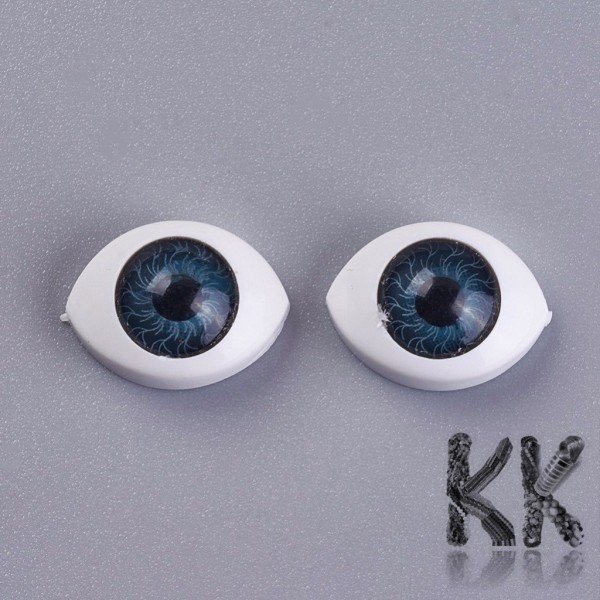 Plastic cabochon - eyes - Ø 10.5 x 14 x 6mm