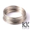 Steel memory wire with a diameter of 65 mm and a wire thickness of 0.5 mm suitable for the production of bracelets. The core of the memory wire, which forms the base of the wire, is plated with a layer of brass for better resistance and durability of the wire, and the resulting surface coating is applied to this layer.
The minimum purchase order quantity for the product is 5 turns.
THE PRICE IS FOR 1 TURN