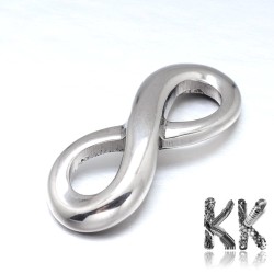 304 Stainless steel intermediate link - infinity - 27 x 11 x 4 mm