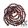 Natural Baltic amber nuggets - 4 - 6 x 4 - 7 mm - brown