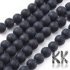 Cut and unpolished (frosted) round beads made of obsidian mineral with a diameter of 8 mm and a hole for a thread with a diameter of 1 mm. The beads are absolutely natural without any dye.
Please note that all frosted minerals are gradually polished by wiping on fabrics (clothing) until fully polished.
Country of origin Russia, Mexico
THE PRICE IS FOR 1 PCS.