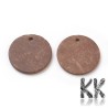 Coconut shell pendant - circle - Ø 25 - 25.5 x 2.2 mm