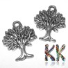 Pendant made of zinc alloy with a colored surface finish in the shape of a tree with dimensions of 16 x 21 mm. Zinc alloy is commonly referred to as jewelry metal.
THE PRICE IS FOR 1 PIECE.