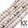 Tumbled round beads made of natural mineral howlite with a diameter of 6 mm with a hole for a thread with a diameter of 1 mm. The beads are absolutely natural without any dyeing.
THE PRICE IS FOR 1 PCS.