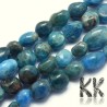 Tumbled beads in the shape of nuggets made of natural mineral apatite with a diameter of 6-8 mm with a hole for a thread with a diameter of 0.8 mm. The beads are completely natural without any dyeing.
Country of origin: Brazil
THE PRICE IS FOR 1 PCS.