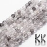Tumbled round beads made of natural mineral gray quartz with a diameter of 4 mm with a hole for a thread with a diameter of 1 mm. The beads are completely natural without any dyeing.
THE PRICE IS FOR 1 PCS.