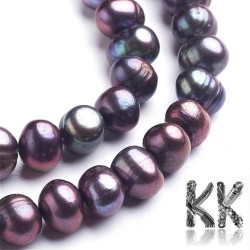 Natural pearls - ∅ 7-8 x 7-10 mm - ovals