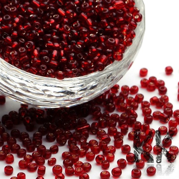 Chinese seed beads - 8/0 - opaque - weight 1 g