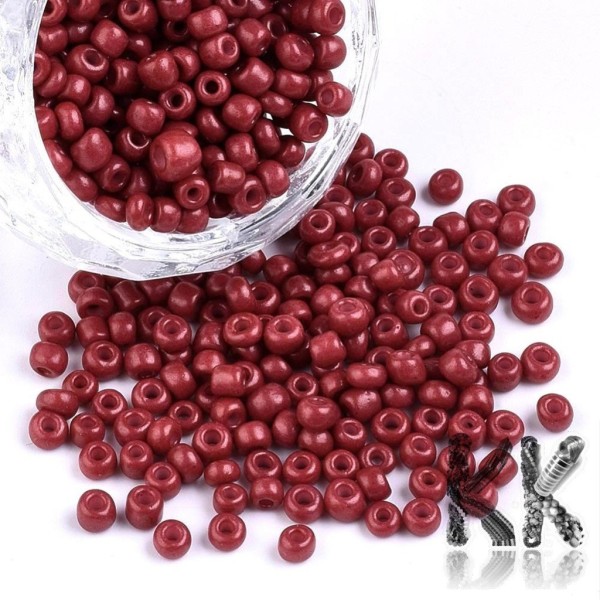 Chinese seed beads - opaque - 8/0 - weight 1 g