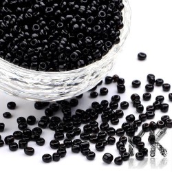 Chinese seed beads - opaque with pearlescent luster - 8/0 - weight 1 g