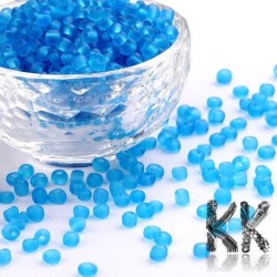 Chinese seed beads - transparent matt - 11/0 - weight 1 g