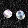 Chinese seed beads - transparent with AB effect - 12/0 - weight 1 g