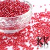 Chinese seed beads - transparent with pearlescent luster - 12/0 - weight 1 g